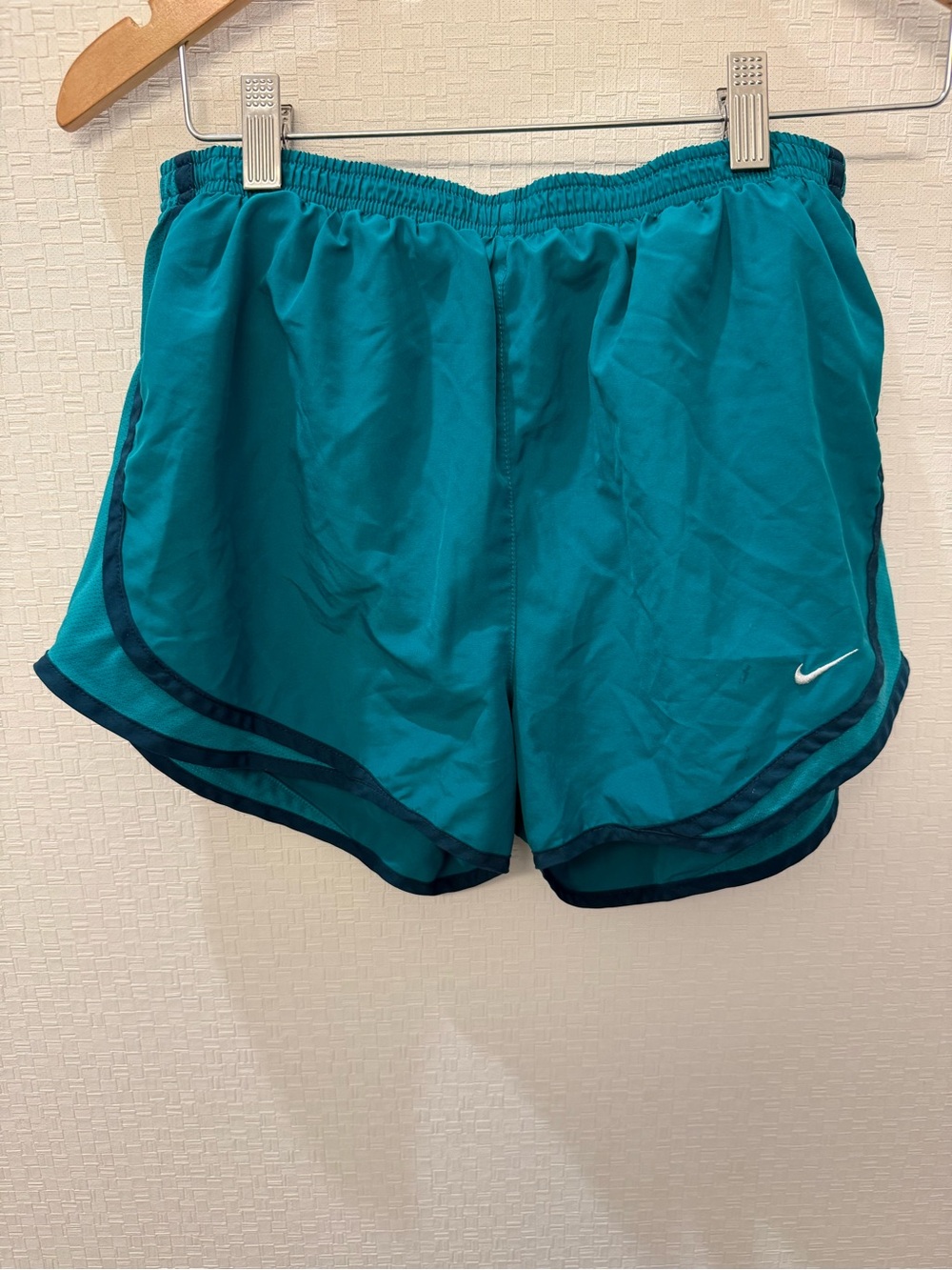 Nike Dri-FIT Women's Tempo Running Shorts Teal Navy Size Medium